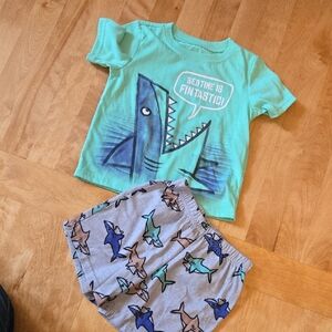 Shark Themed Pajama Set for Kids